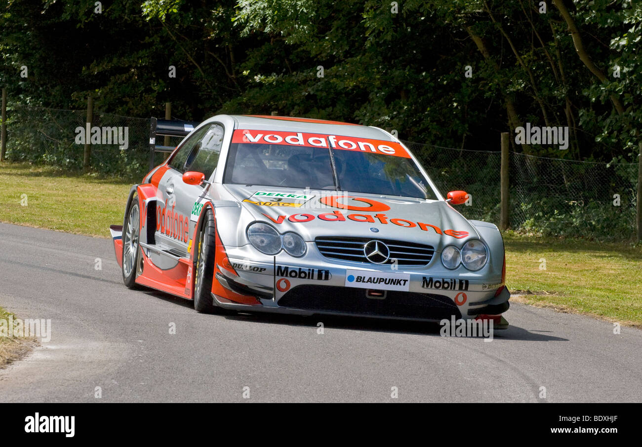 2003 Mercedes CLK DTM German Touring Car concorrente con driver Thierry Boue a Goodwood Festival della velocità, Sussex, Regno Unito. Foto Stock