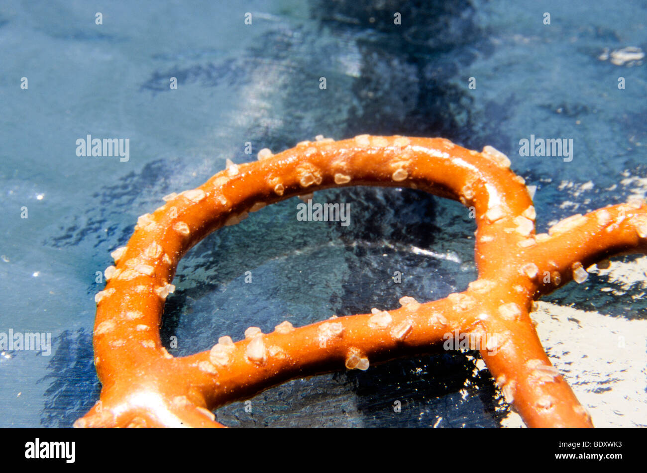 Oro rold grassi liberi pretzel Foto Stock