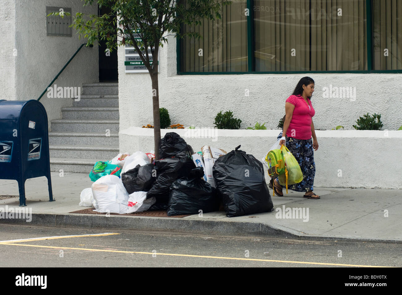 Ferry Street nel quartiere Ironbound di Newark NJ Foto Stock