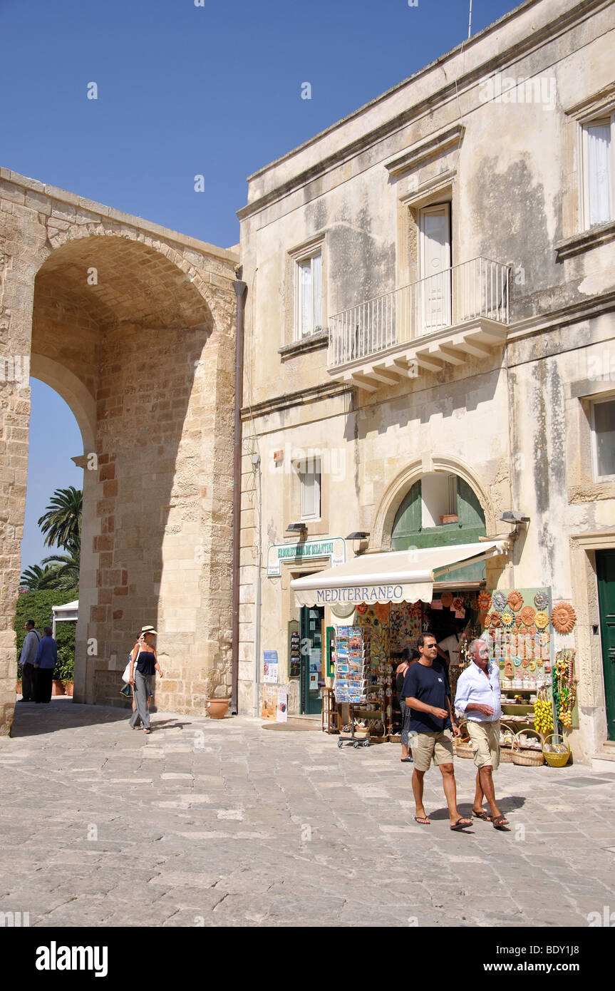 Porta Alfonsina, Città Vecchia, Otranto e Lecce Provincia, Regione Puglia, Italia Foto Stock