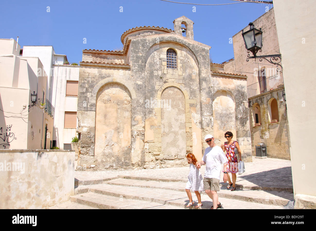 La chiesa bizantina di San Pietro, centro storico di Otranto e Lecce Provincia, Regione Puglia, Italia Foto Stock