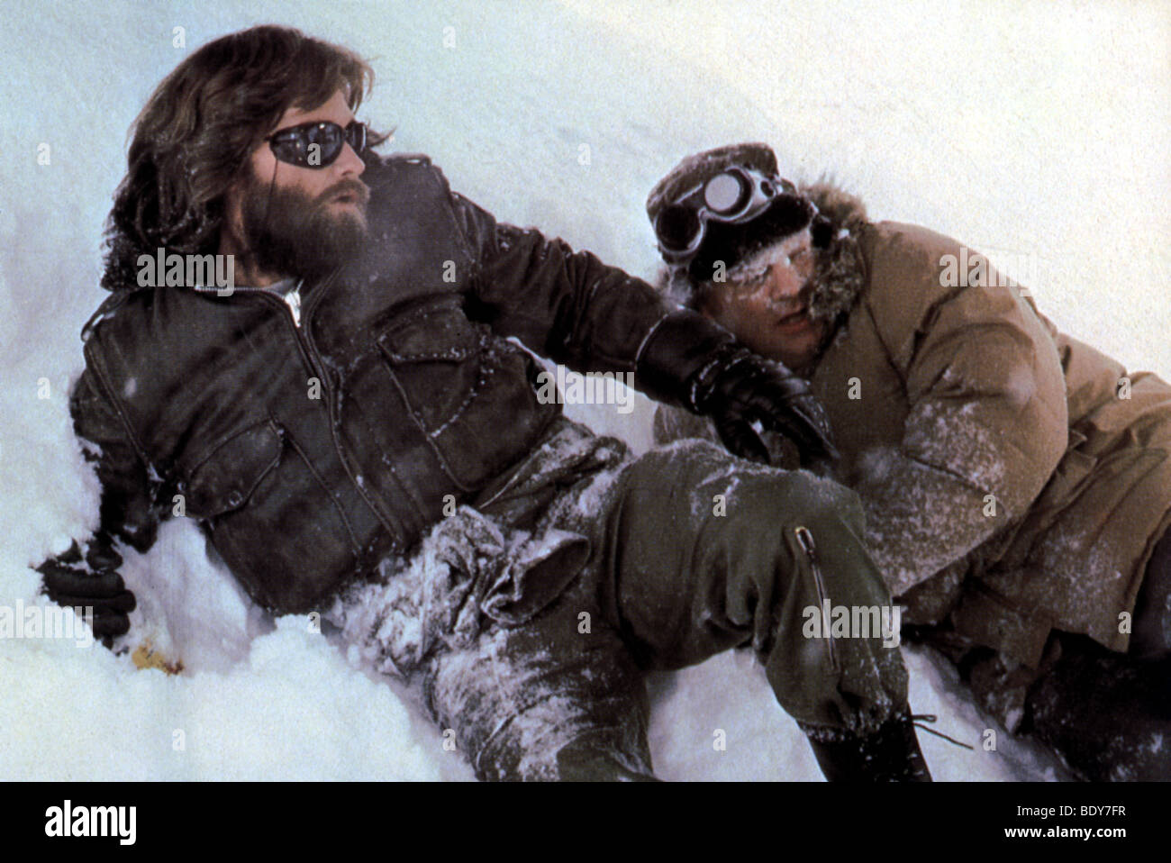 La cosa - 1982 film universale con Kurt Russell a sinistra Foto Stock