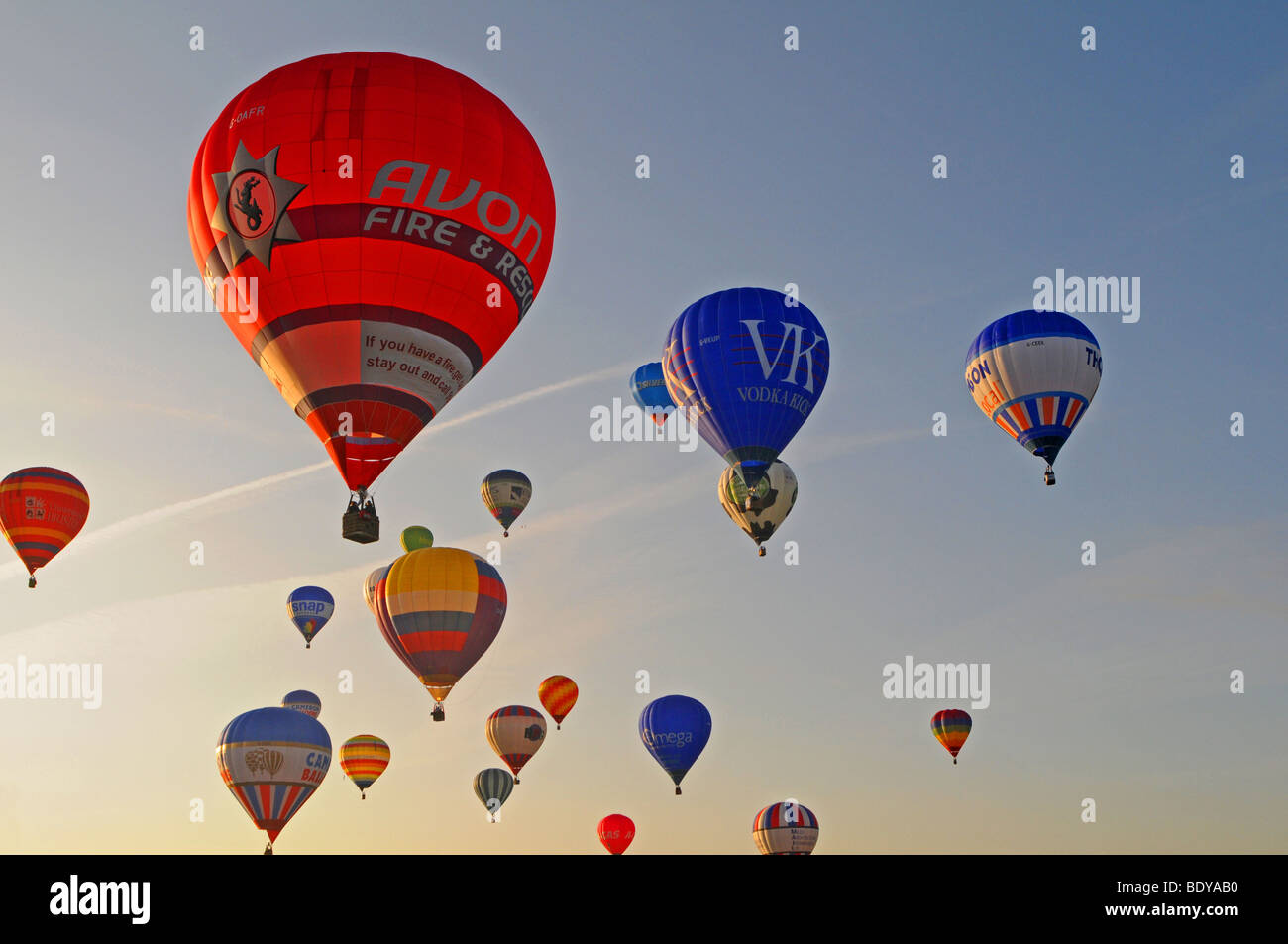 Bristol International Balloon Fiesta Agosto 2009, UK, Inghilterra, Europeo, Sud Ovest Inghilterra Foto Stock