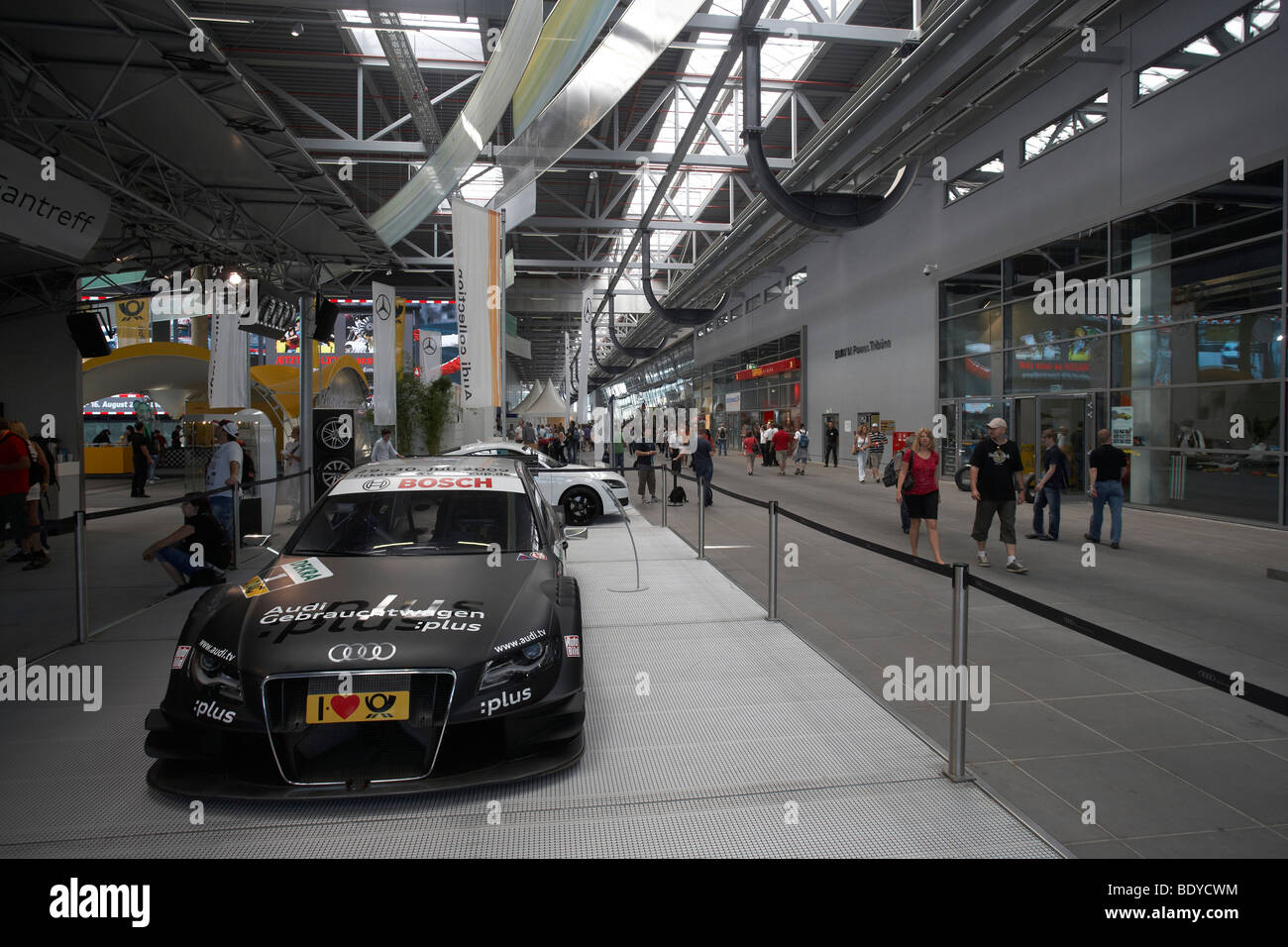 Ring Boulevard del nuovo design Nuerburgring race track, Renania-Palatinato, Germania, Europa Foto Stock