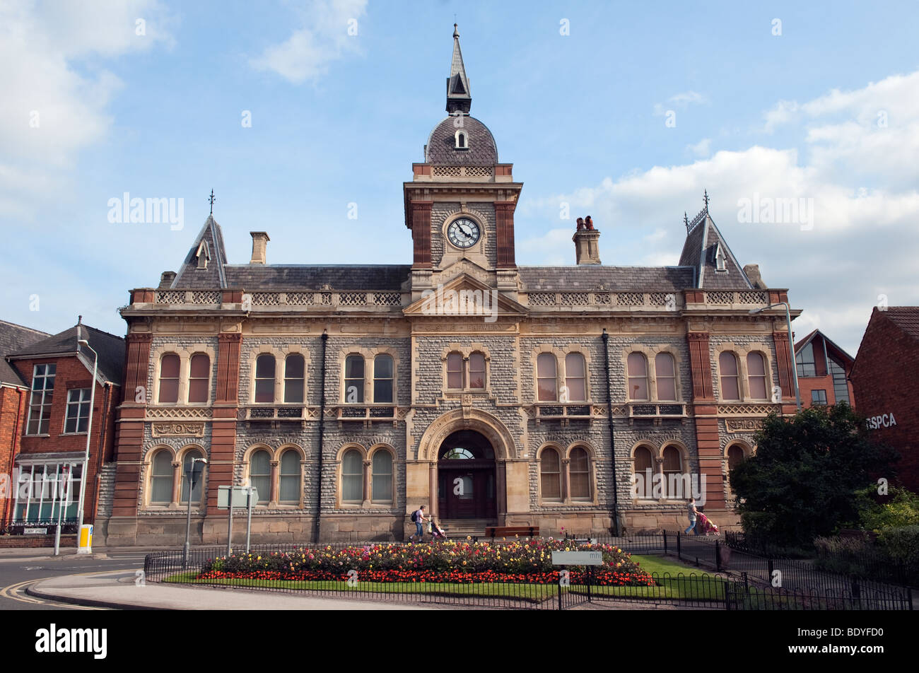 'Castello birreria' su 'Albert Street' in Newark, Nottinghamshire,Inghilterra,'Gran Bretagna " del " Regno Unito " UK GB UE Foto Stock