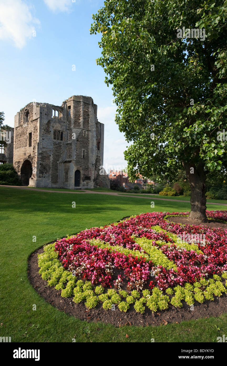 All'interno dei motivi di Newark Castle,Nottinghamshire,Inghilterra,'Gran Bretagna','Regno Unito',UK,GB,UE Foto Stock