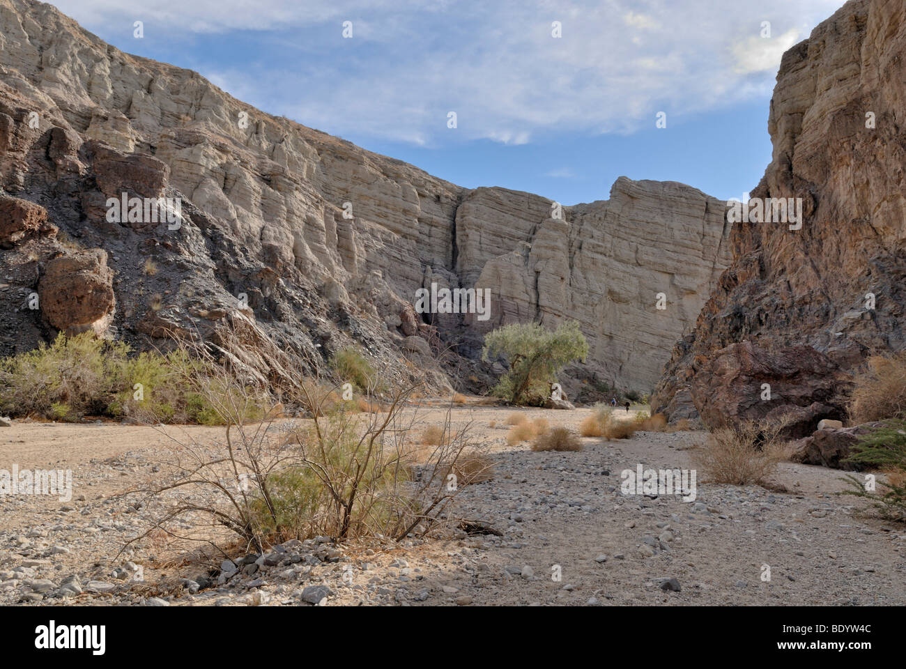 Dipinto di Canyon, punto più largo, Mecca Hills, Indio, nel sud della California, California, Stati Uniti d'America Foto Stock