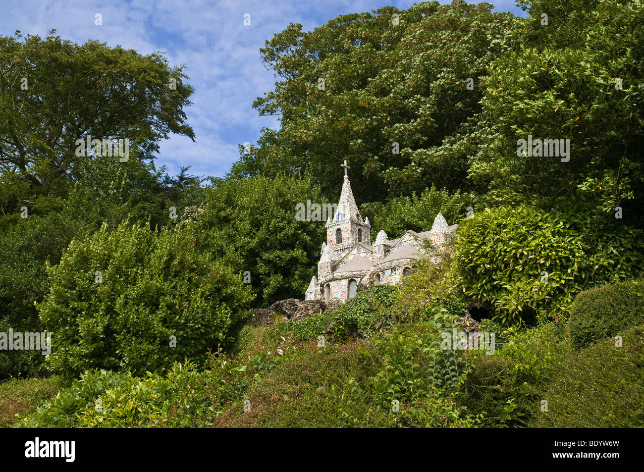 dh piccola Cappella ST ANDREW GUERNSEY piccola chiesa saint Les Vauxbelets Guernsey Foto Stock
