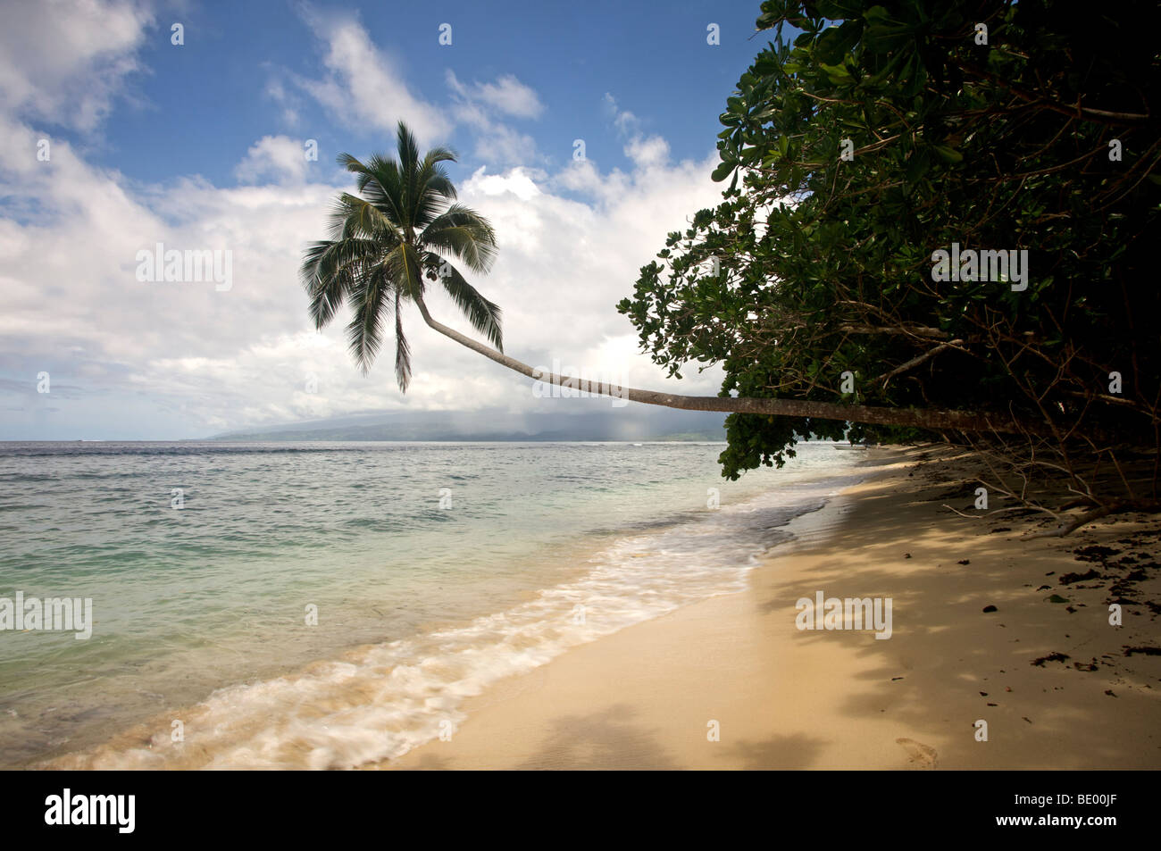 Palm Beach, Qamea, Isole Figi, isole Figi, South Pacific Oceania Foto Stock