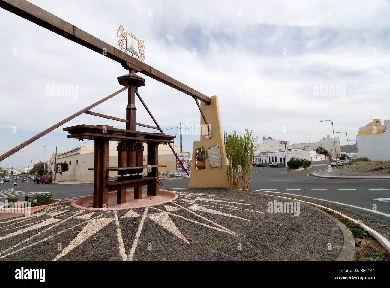 Replica di un mulino per lo zucchero in Ingenio, Gran Canaria, Isole Canarie, Spagna, Europa Foto Stock