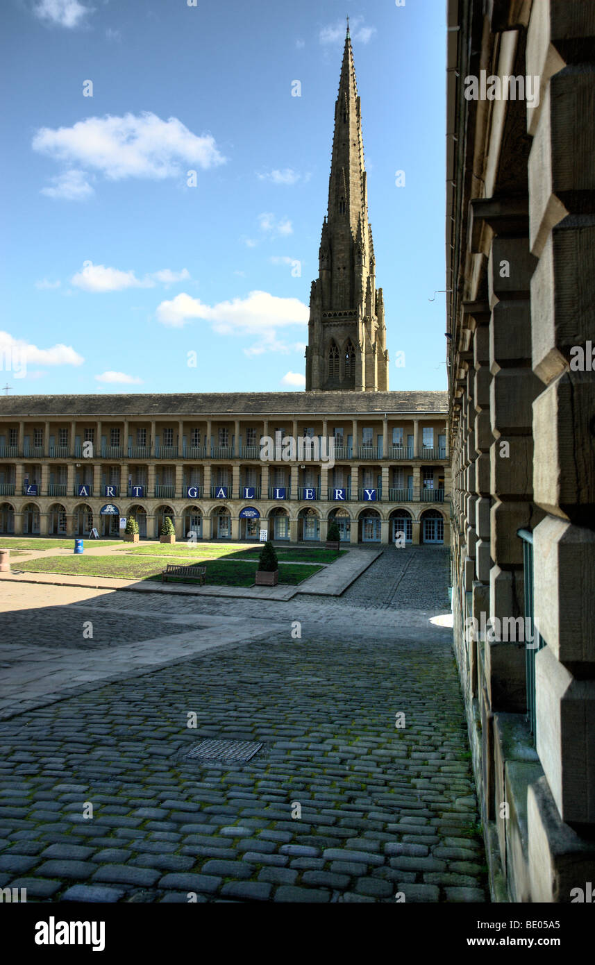 Piece Hall nel centro di Halifax, Yorkshire Foto Stock