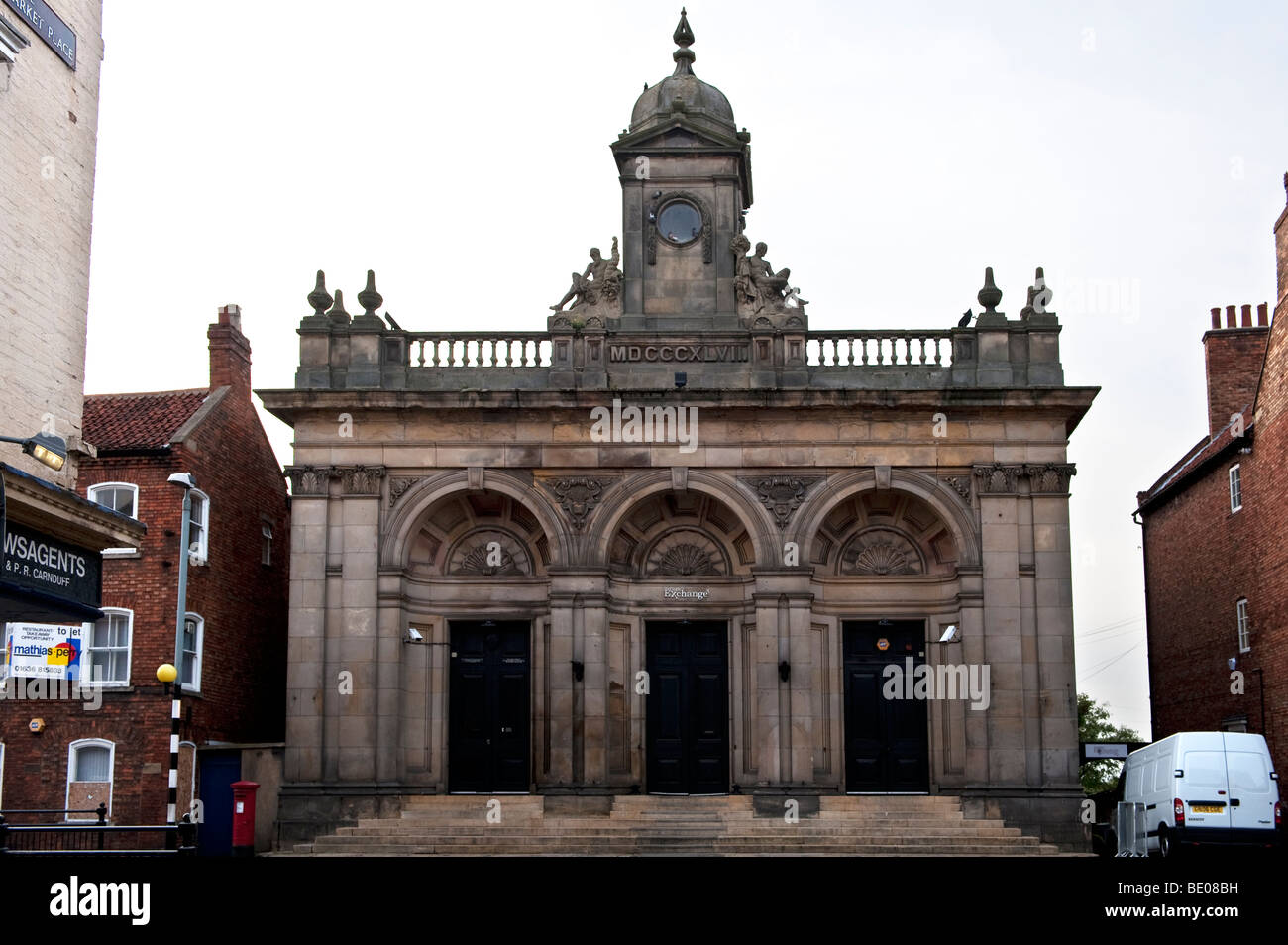 Il " Corn Exchange' in Newark, Nottinghamshire,'Gran Bretagna','Regno Unito",GB,UK,UE Foto Stock