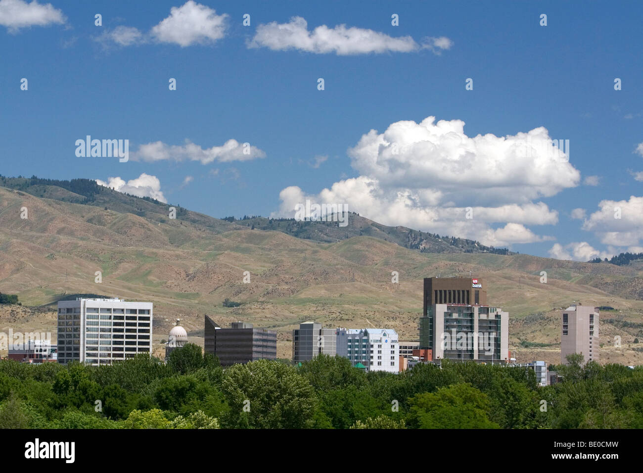 La capitale dello stato della città di Boise, Idaho, Stati Uniti d'America. Foto Stock