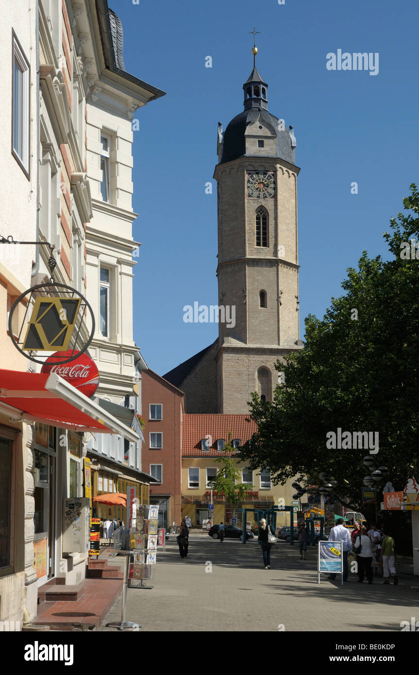 Città Chiesa San Michele, Jena, Turingia, Germania, Europa Foto Stock