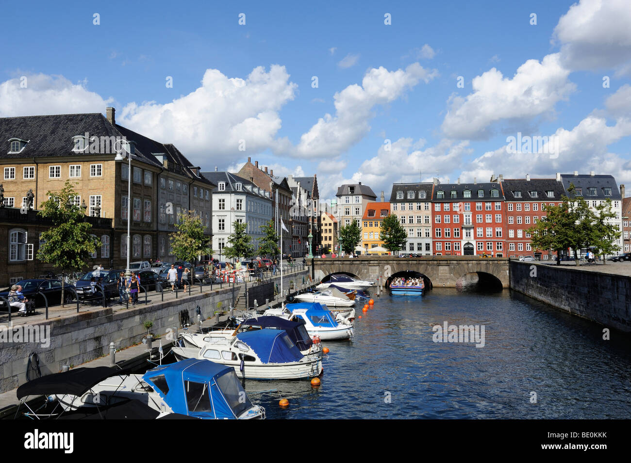 Frederiksholm Canal, Copenhagen, Danimarca, in Scandinavia, Nord Europa, Europa Foto Stock