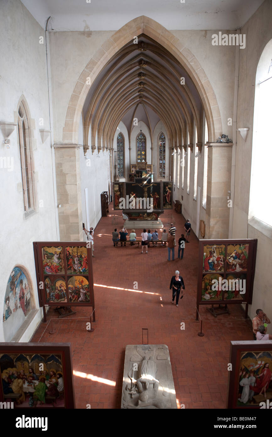 Isenheim pala di Gruenewald e Niklaus von Hagenau da circa 1512, Unterlinden, Rue d'Unterlinden di Colmar, Alsazia, Fra Foto Stock