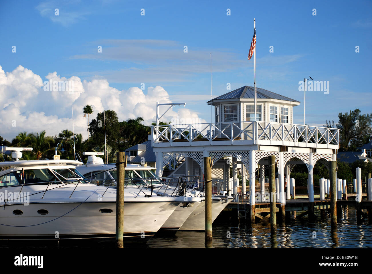 Yacht Marina Isola Useppa, FL, Stati Uniti d'America 2009 Foto Stock