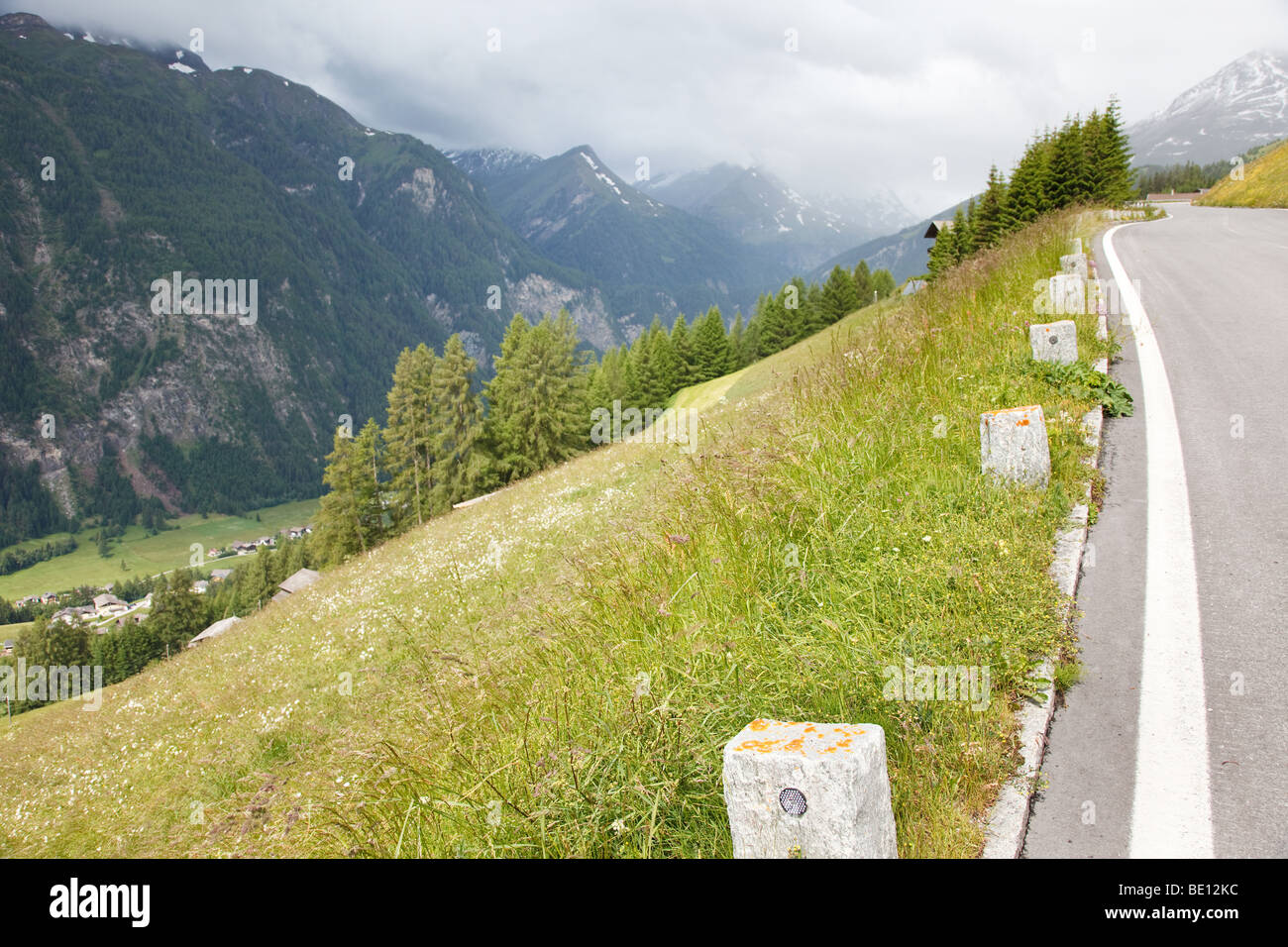 Grossglockner Strada alpina nelle Alpi austriache Foto Stock