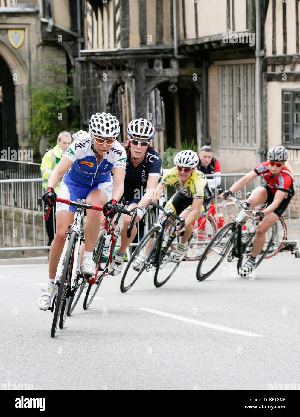Donne Ciclo di gara gare Warwick 2009 Foto Stock Donne Ciclo di gara gare Warwick 2009 Foto Stock
