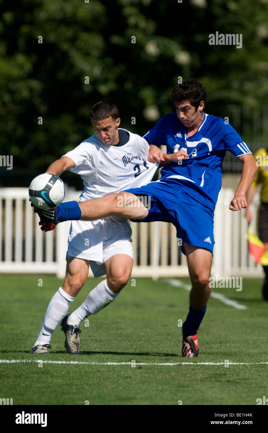 La collegiata soccer la concorrenza. Foto Stock