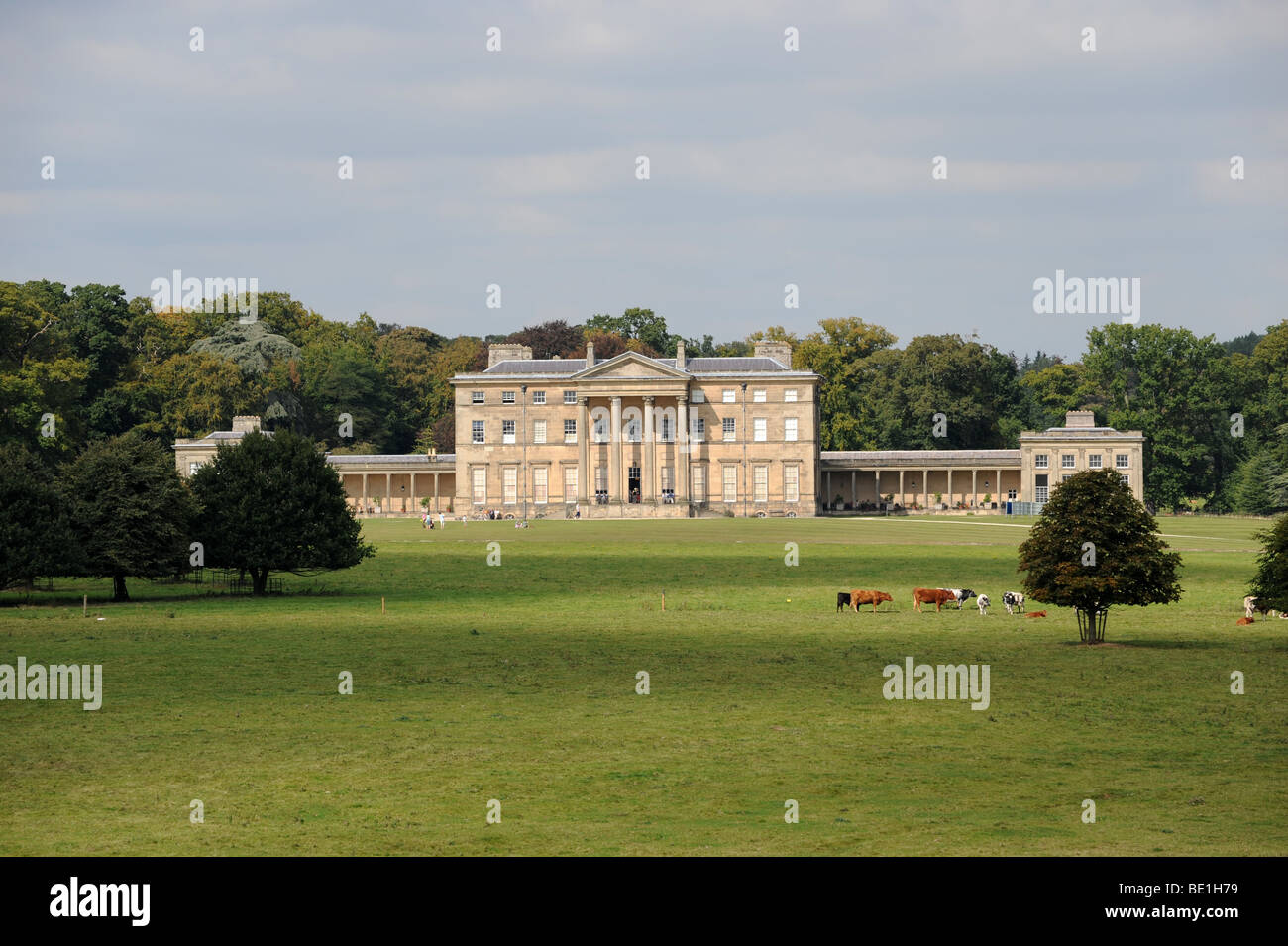 Attingham Hall e il parco in Shropshire Foto Stock