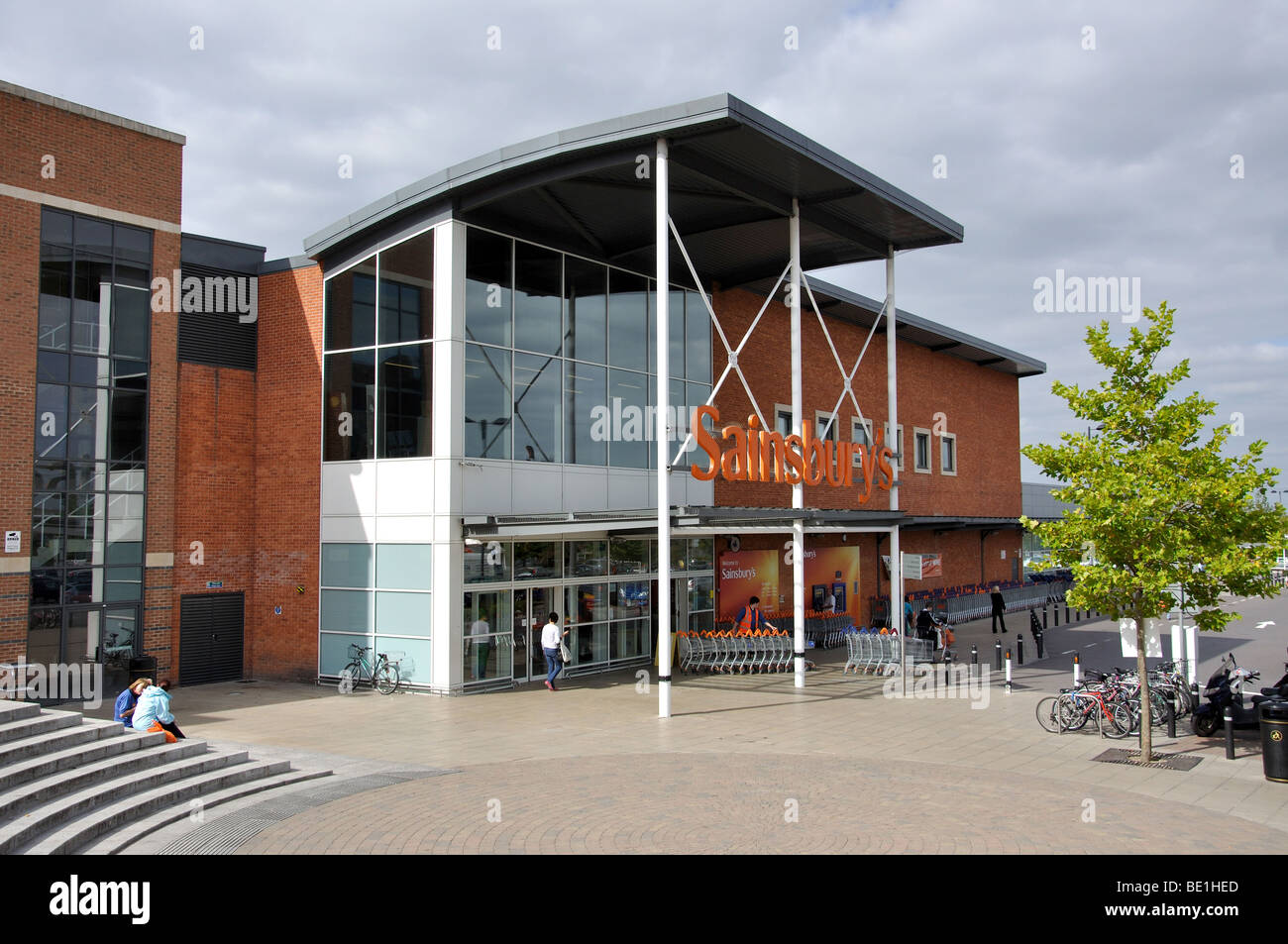 Supermercato Sainsburys, Orchard Centre, Didcot, Oxfordshire, England, Regno Unito Foto Stock