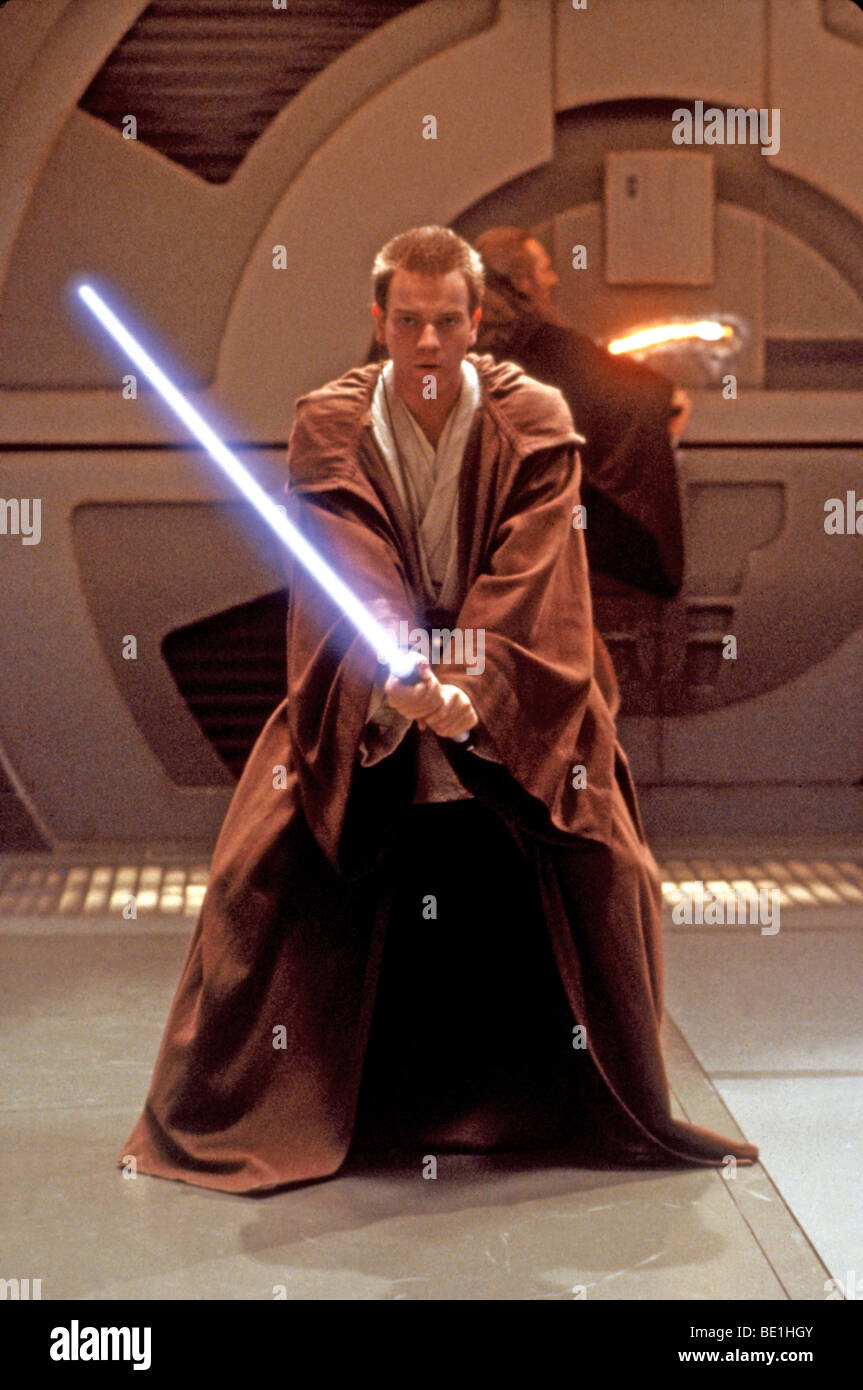 Guerre stellari - Episodio 1 La minaccia fantasma 1999 TCF film con Ewan McGregor Foto Stock