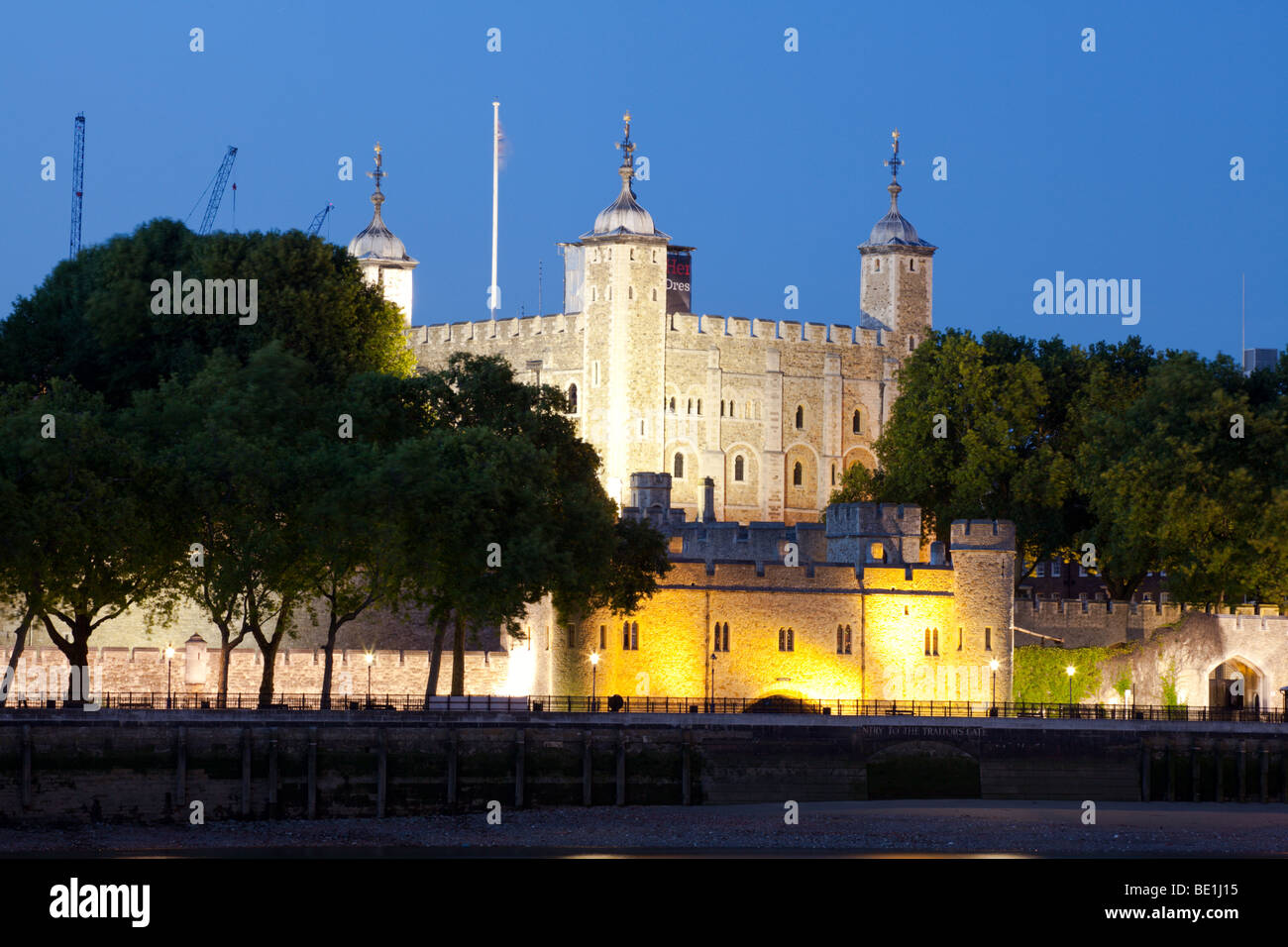 Night Shot della Torre di Londra Foto Stock