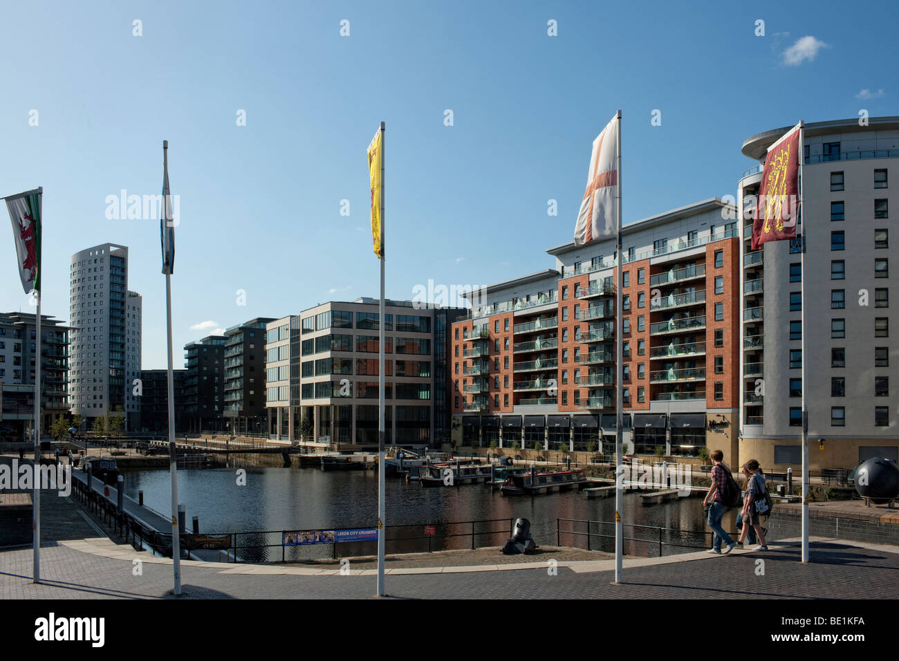Clarence Dock in Leeds City Centre Foto Stock