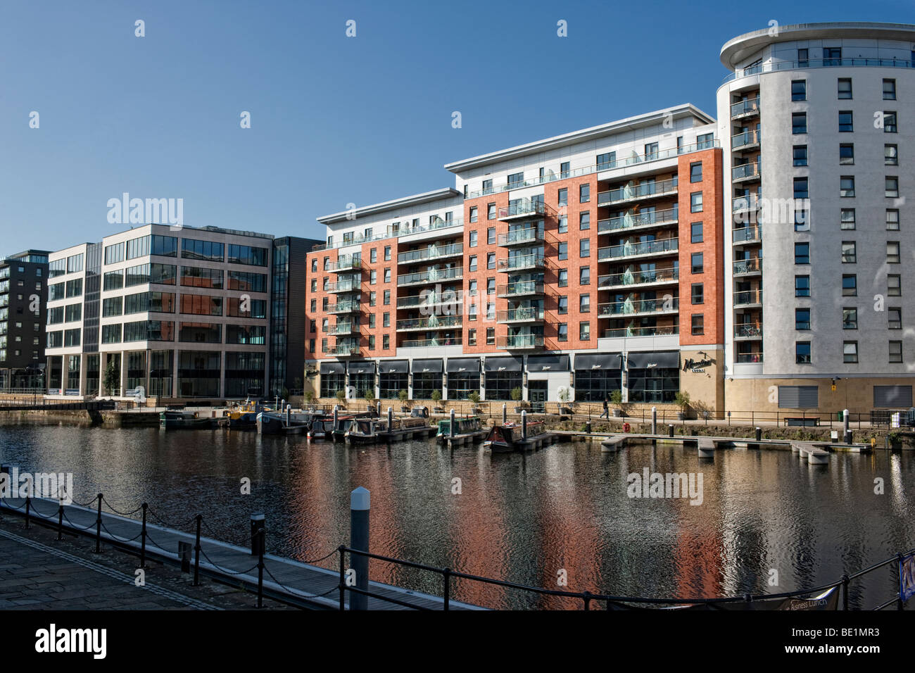 Clarence Dock, Leeds, West Yorkshire Regno Unito Foto Stock