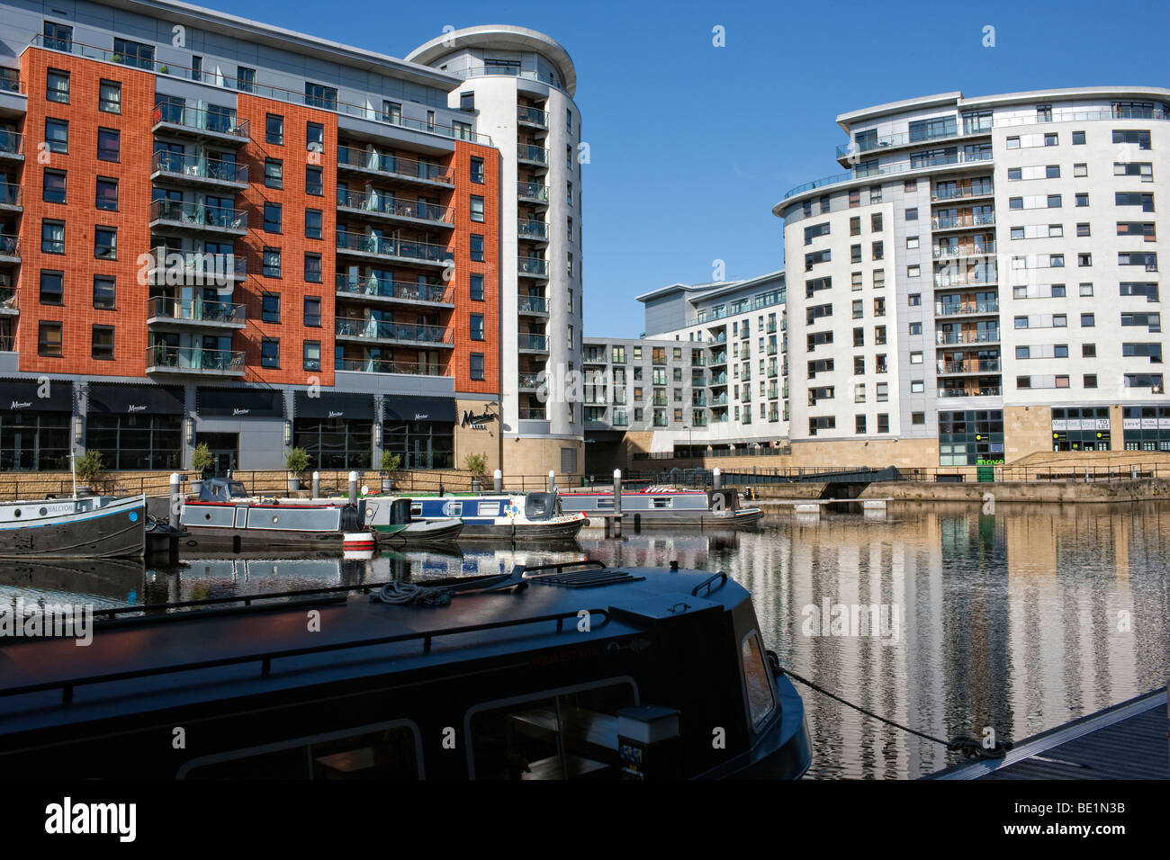 Clarence Dock in Leeds City Centre Foto Stock