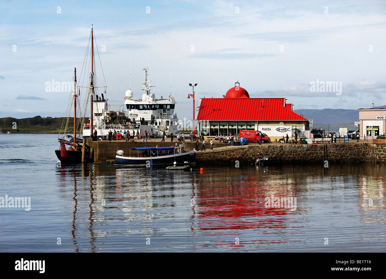 Oban Harbour in Argyle Scozia Scotland Foto Stock