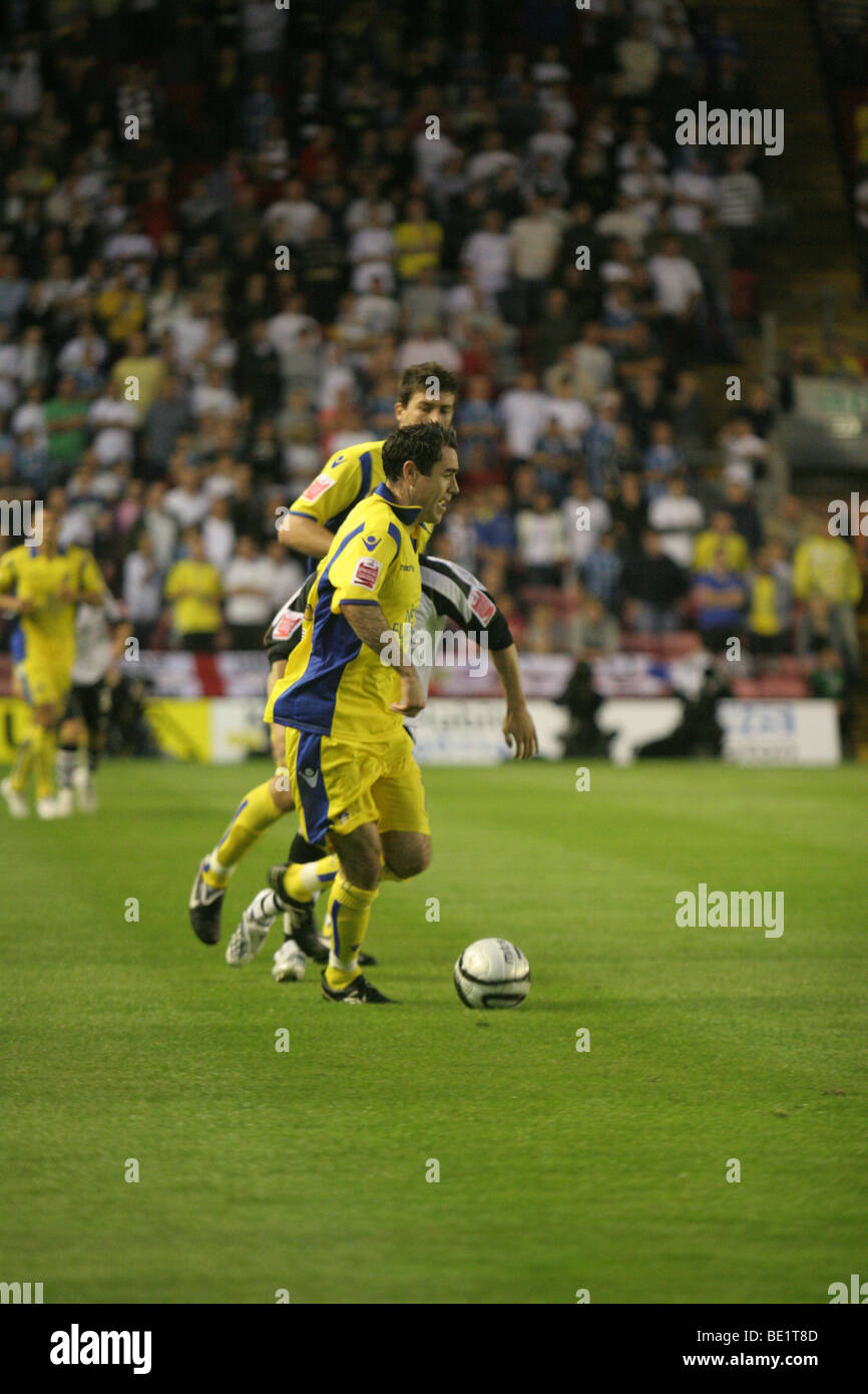 Darlington 0 v Leeds United 1, Carling Cup Primo Round, 10-08-09. Foto Stock