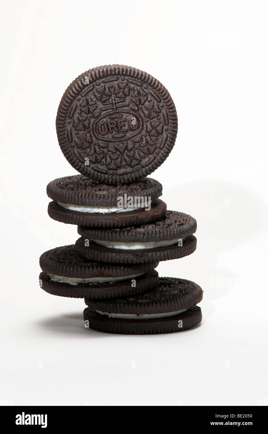Oreos pile Foto Stock