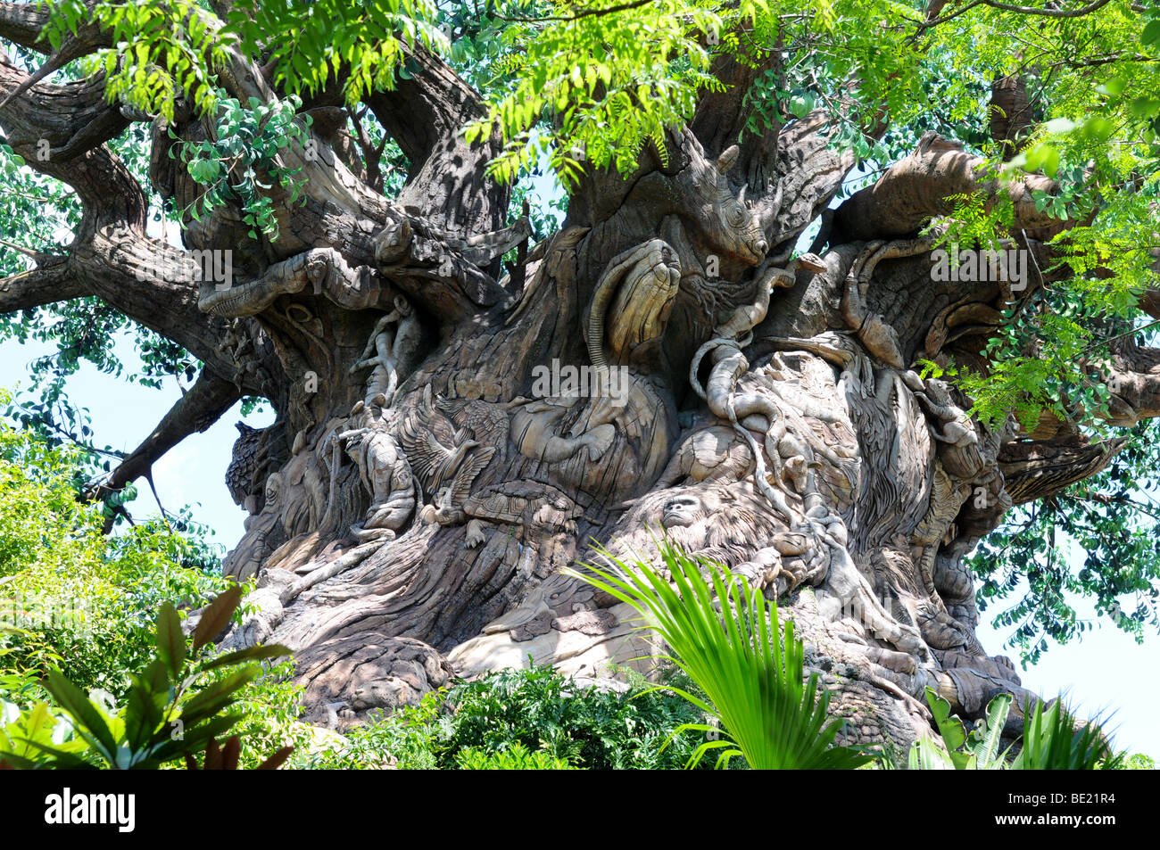 WALT DISNEY WORLD - 12 aprile: l albero della vita al Regno degli Animali di Disney World a Orlando in Florida, il 12 aprile 2008 Foto Stock