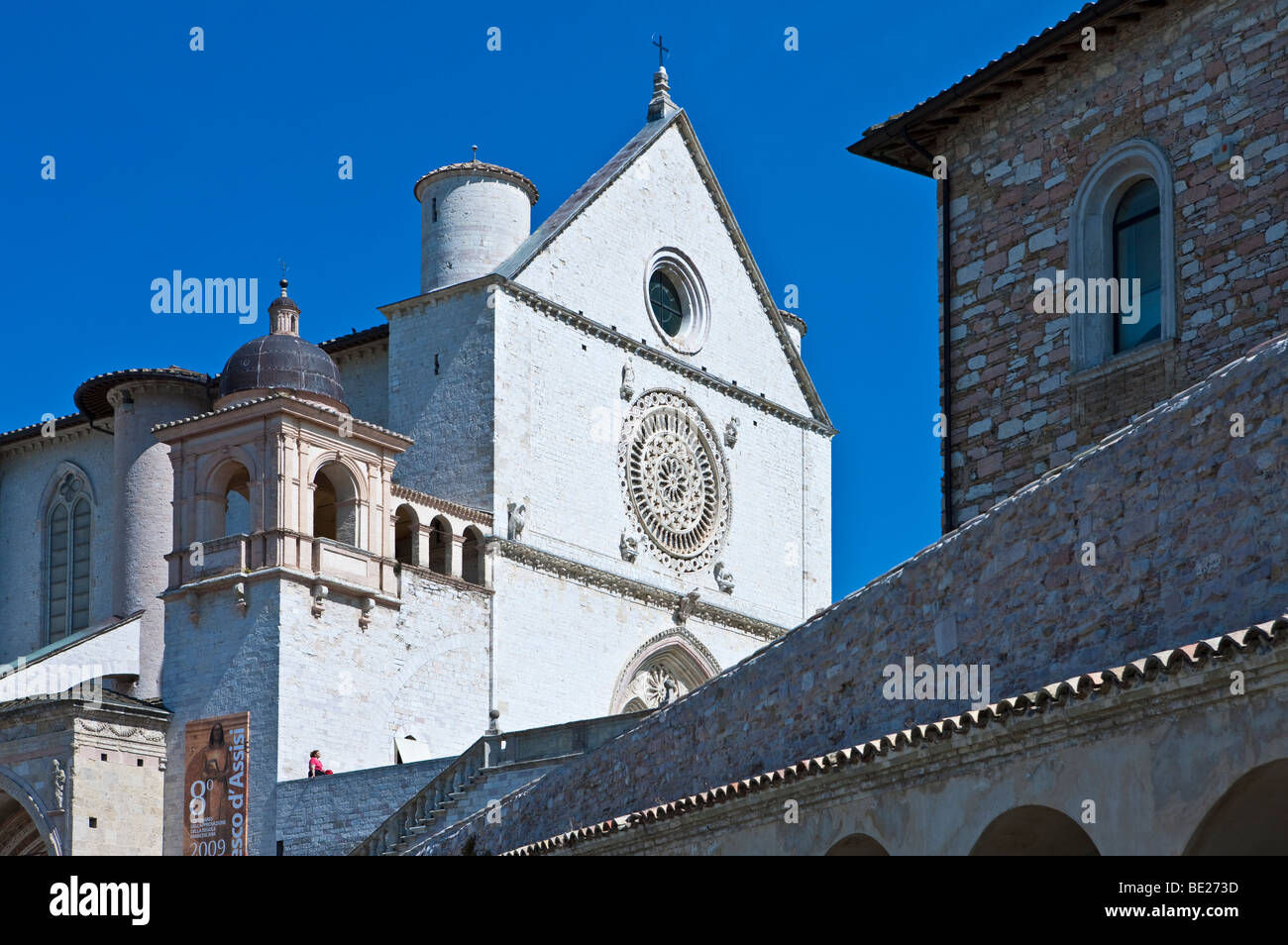 L'Italia,Umbria,Assisi,la basilica di S.Francesco Foto Stock