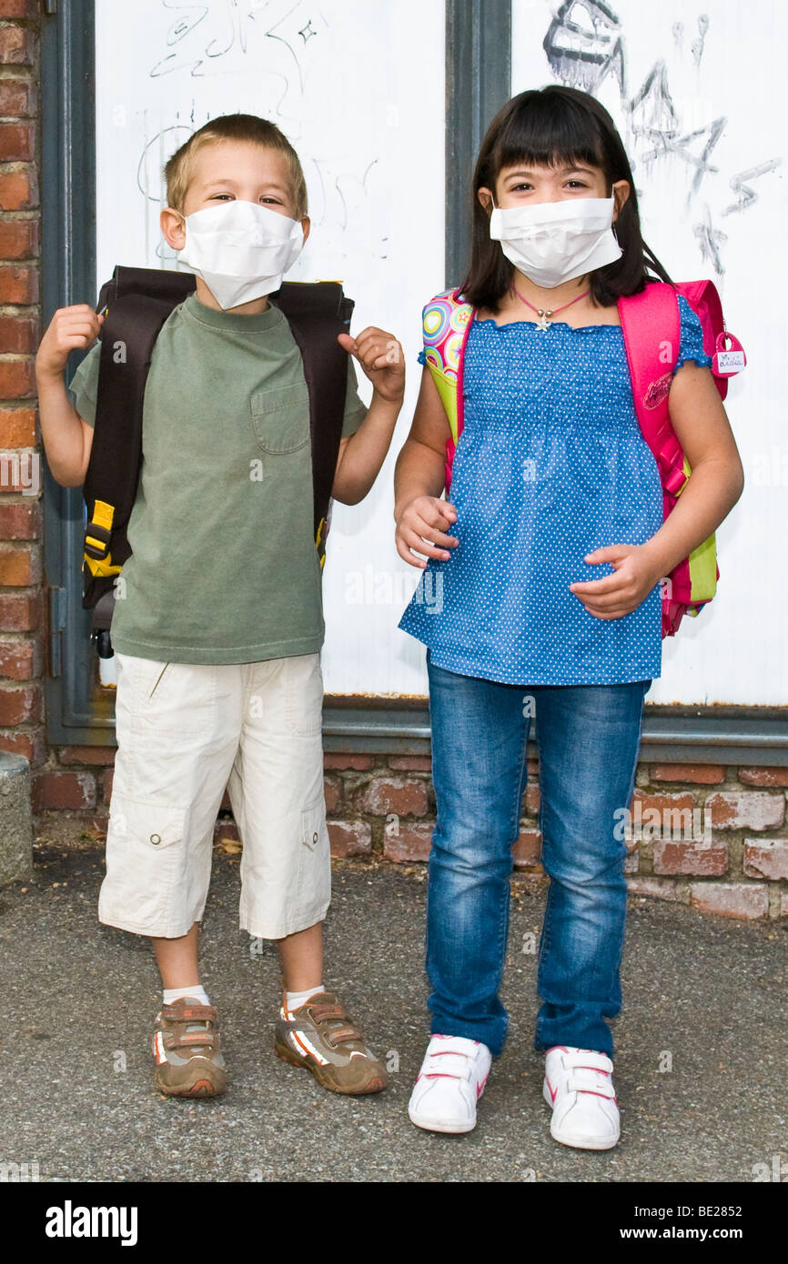 Primo giorno di scuola Foto Stock