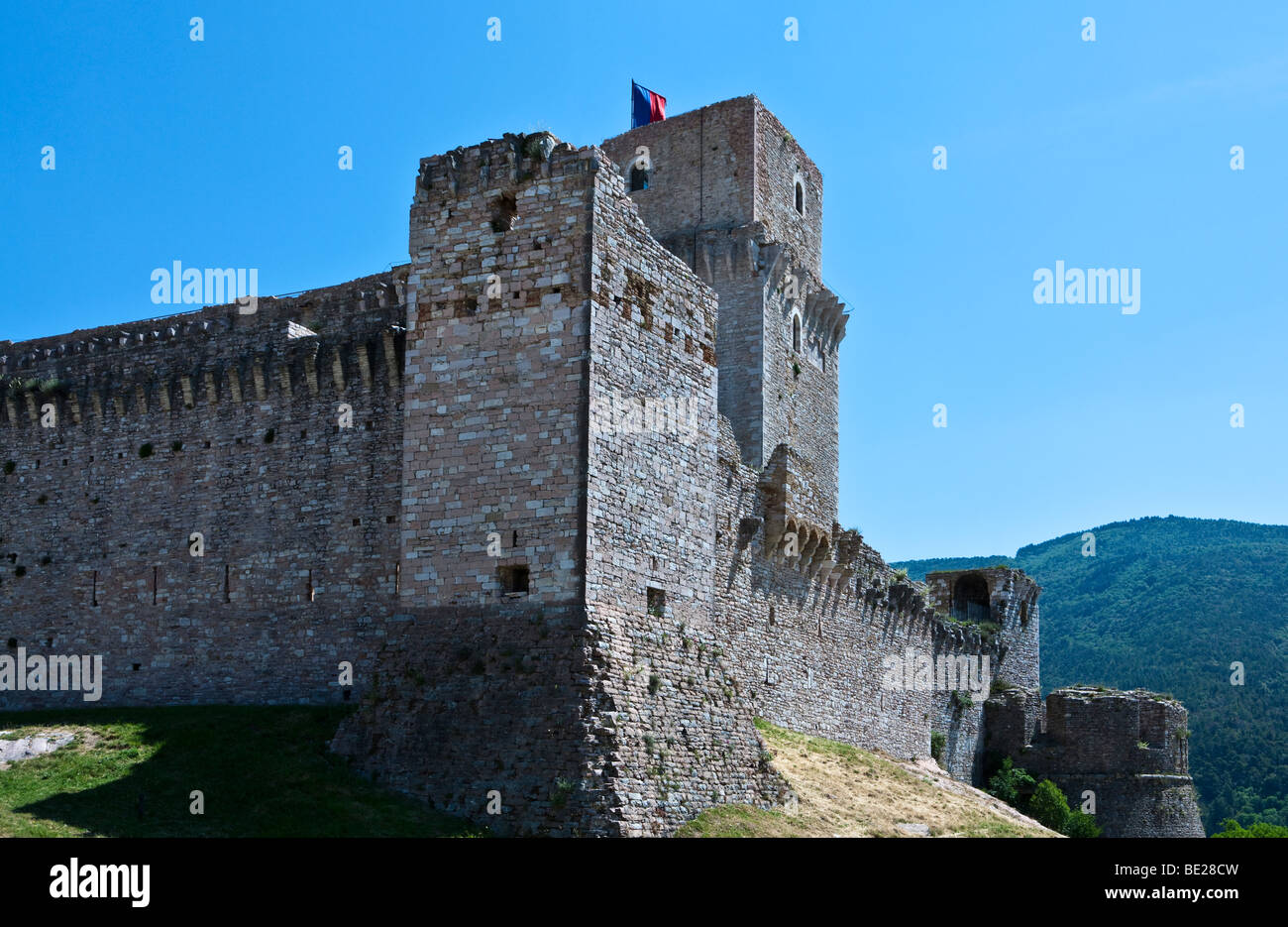 L'Italia,Umbria,Assisi,la Rocca Foto Stock
