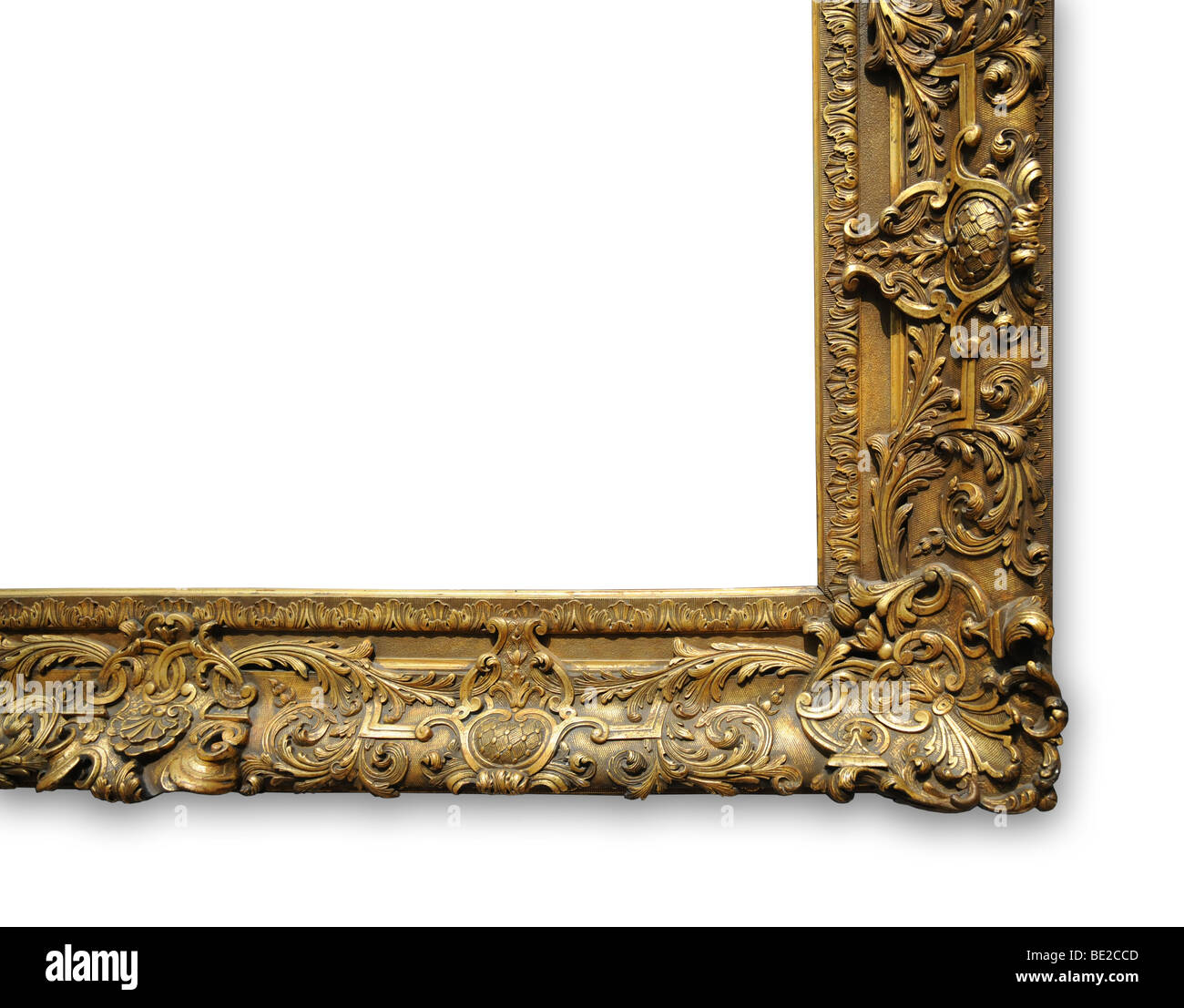 Angolo del vintage cornice dorata con spazio per ad Foto Stock Angolo del vintage cornice dorata con spazio per ad Foto Stock