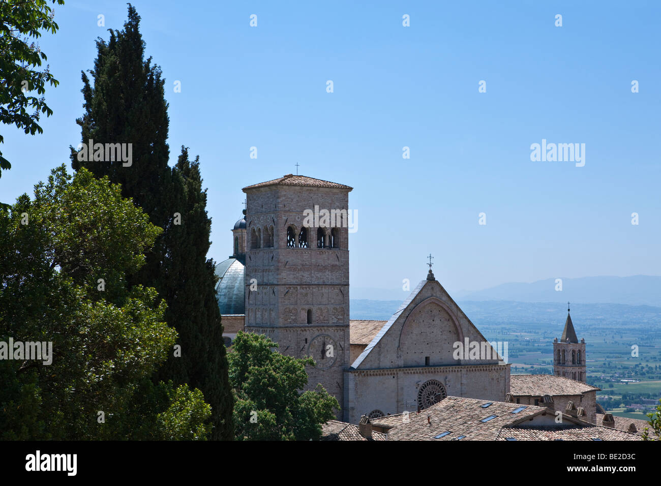 L'Italia,Umbria,Assisi,vista di S.Rita chiesa Foto Stock