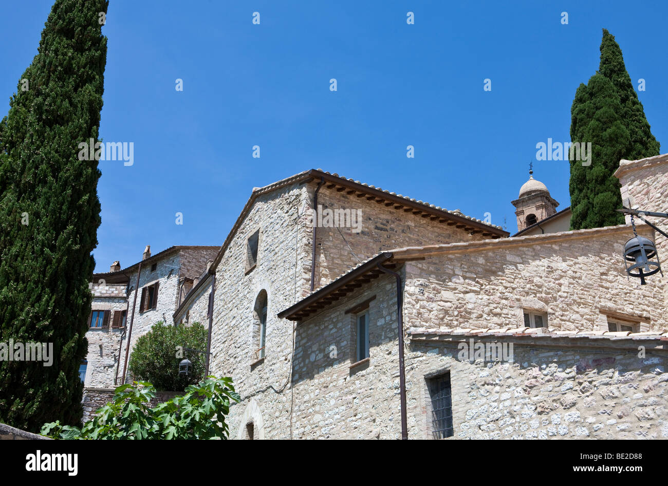 L'Italia,Umbria,Assisi,scorcio del vecchio centro paese Foto Stock