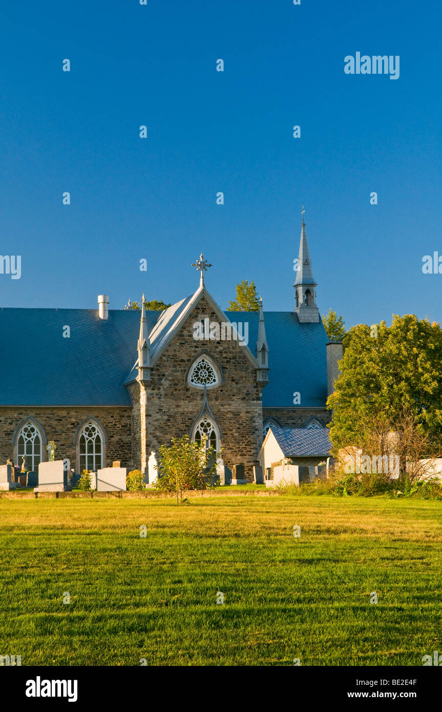 La chiesa del villaggio di Grondines Mauricie regione Québec Canada Foto Stock