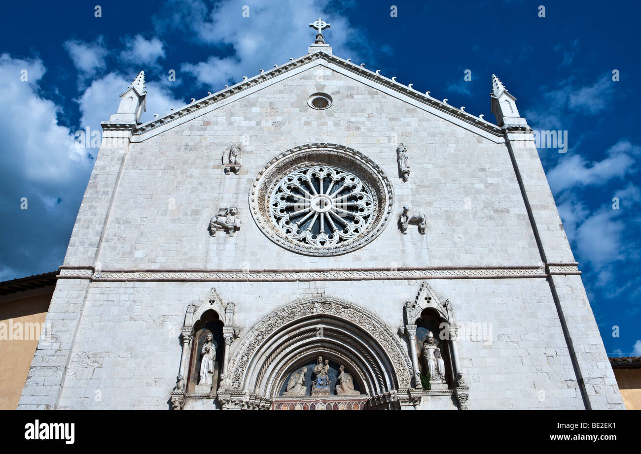 L'Italia,Umbria,Norcia,S.Benedetto Basilica Foto Stock