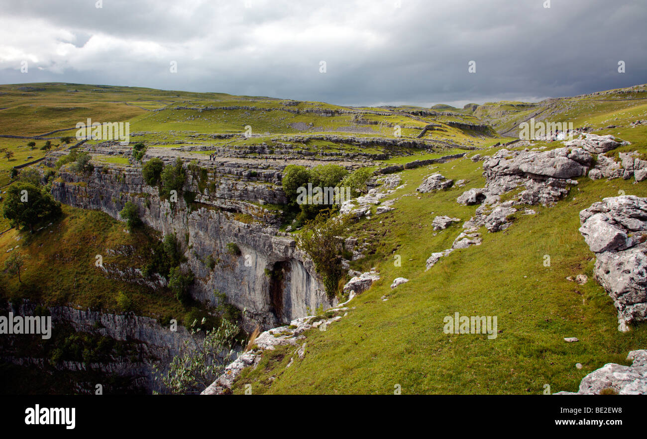 Malham Cove Yorkshire Dales England Regno Unito Foto Stock