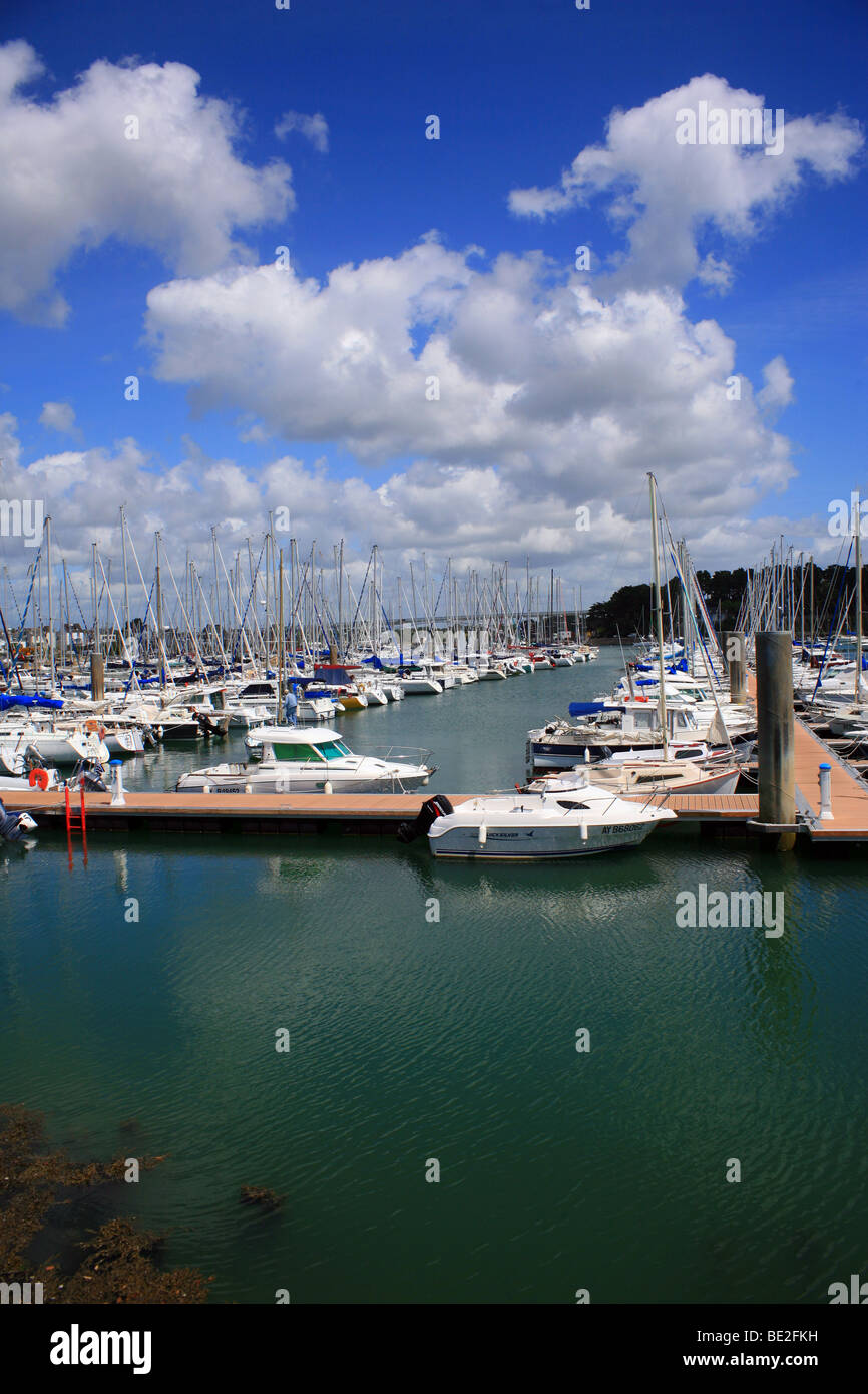 Barche nel porto di Porto, La Trinite Sur Mer, del Morbihan, della