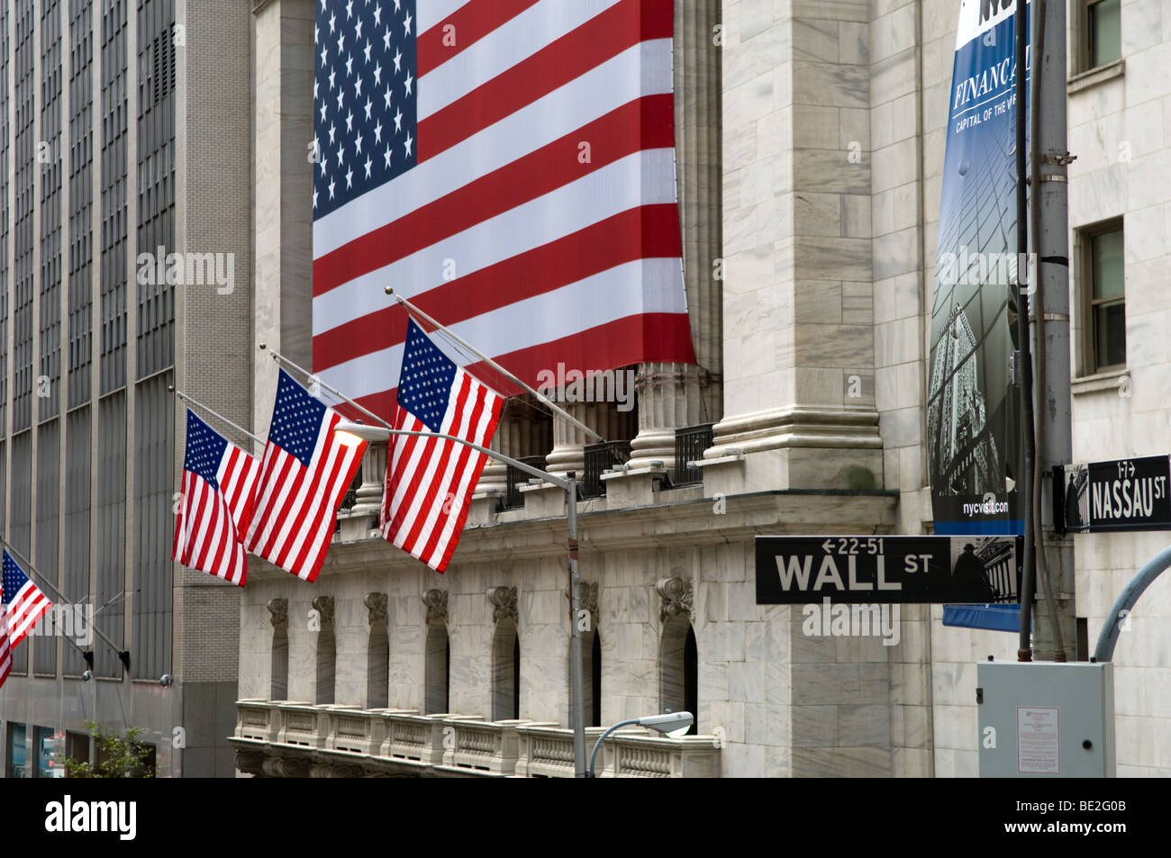 Il New York Stock Exchange di New York Foto Stock
