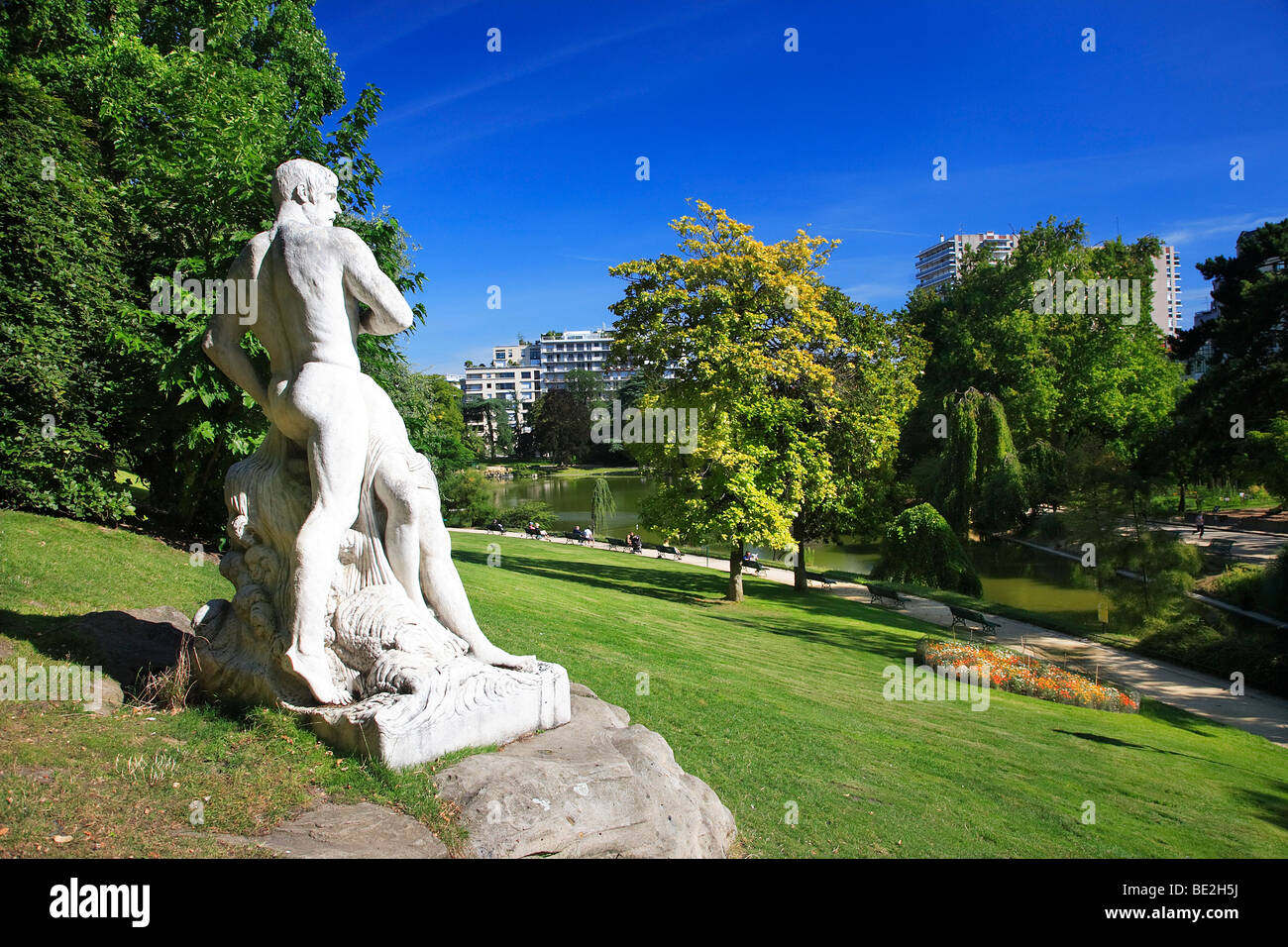 Parco Montsouris, Parigi, Francia Foto Stock