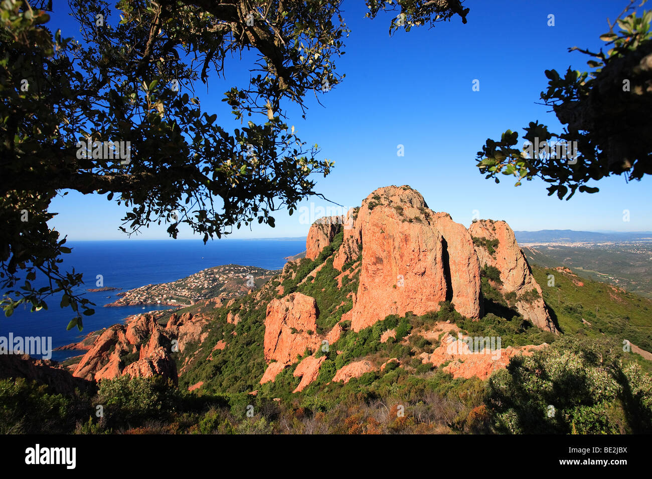ESTEREL MOUNTAIN, VAR, Francia Foto Stock