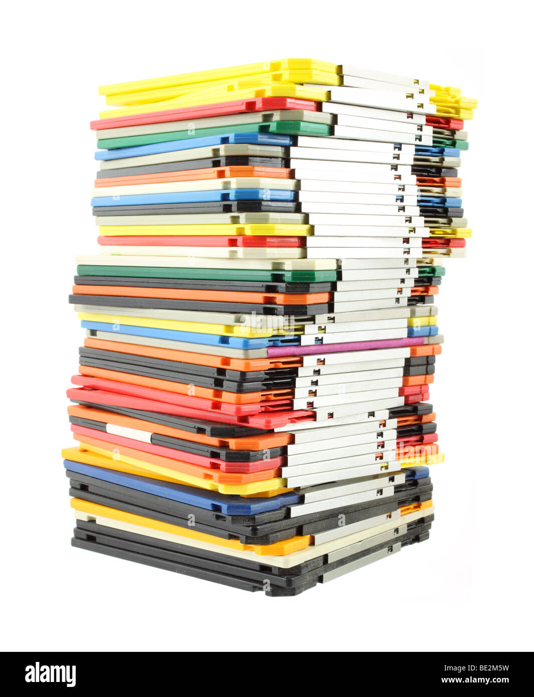 Pila di computer dischi floppy Foto Stock