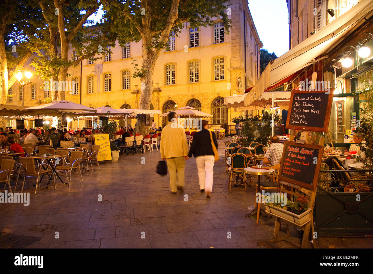 Richelmi quadrato a AIX EN PROVENCE, Provenza, FRANCIA Foto Stock